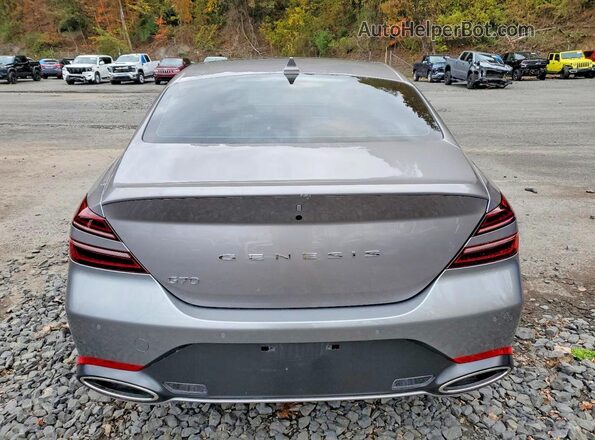 KMTG34SC4SU145334 2025 GENESIS G70 Silver Вид ззаду