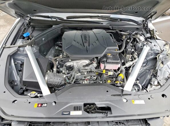 KMTG34SC4SU145334 2025 GENESIS G70 Silver Вид задньої частини салону