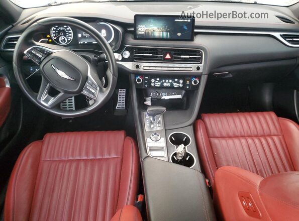 KMTG34SCXRU136454 2024 GENESIS G70 White Widok deski rozdzielczej