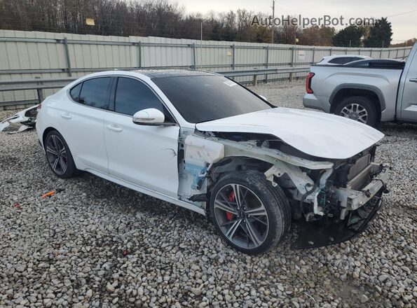 KMTG34SCXRU136454 2024 GENESIS G70 White Przód prawy