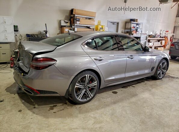 KMTG34SCXRU142335 2024 GENESIS G70 Silver Задня права чверть