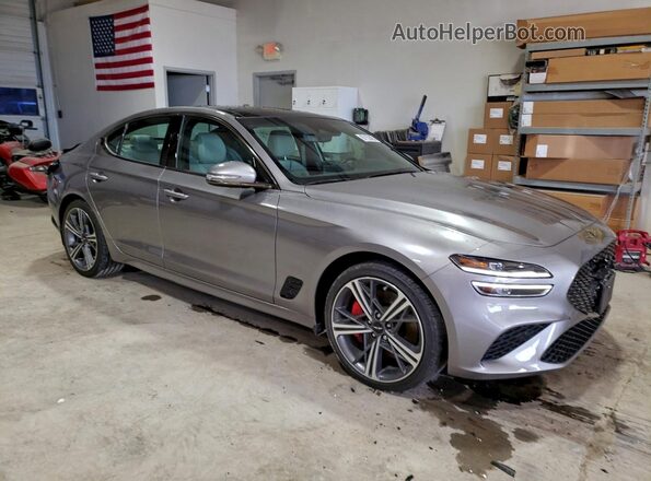 KMTG34SCXRU142335 2024 GENESIS G70 Silver Передня права чверть