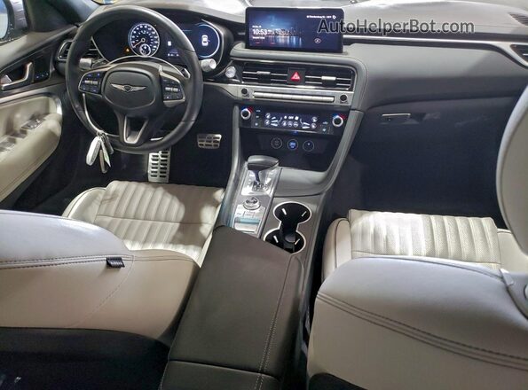 KMTG34SCXRU142335 2024 GENESIS G70 Silver Вид панелі приладів