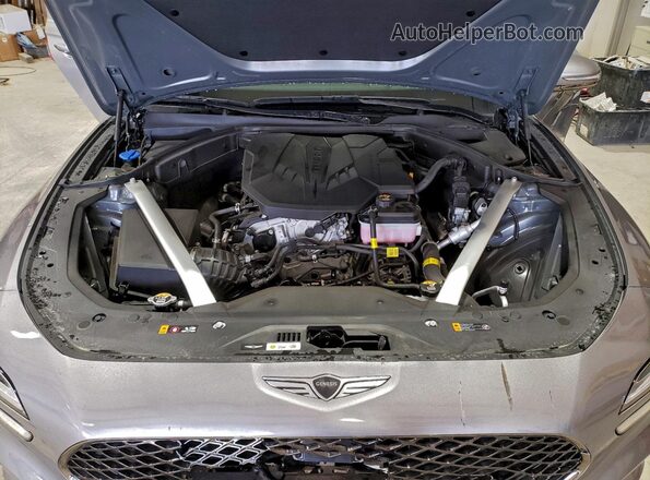KMTG34SCXRU142335 2024 GENESIS G70 Silver Вид задньої частини салону