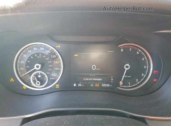 KMTG34TA4PU122155 2023 GENESIS G70 Серебряный Вид щитка приборов