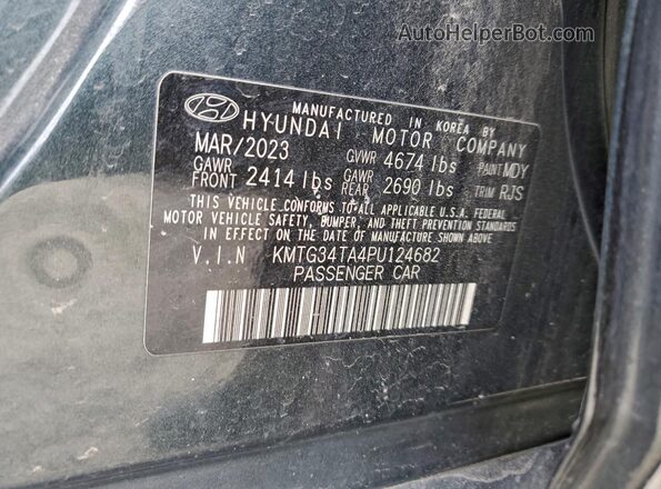 KMTG34TA4PU124682 2023 GENESIS G70 Зеленый Вид подкапотного пространства