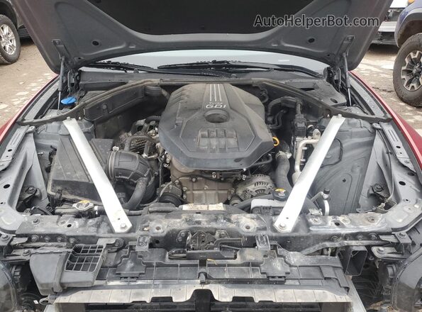 KMTG34TA7PU111148 2023 GENESIS G70 Red Սալոնի հետևի տեսք