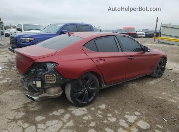 KMTG34TA7PU111148 2023 GENESIS G70 Red Հետևի աջ