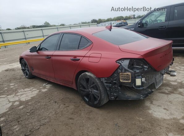 KMTG34TA7PU111148 2023 GENESIS G70 Red Հետևի ձախ