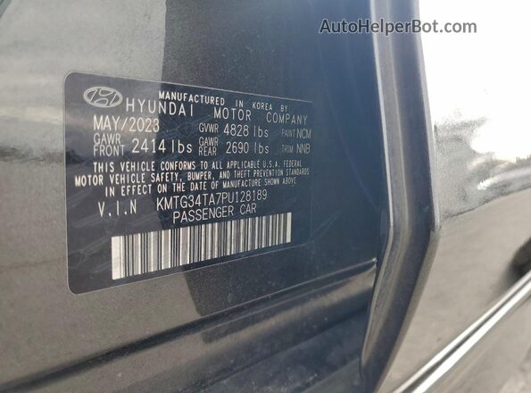 KMTG34TA7PU128189 2023 GENESIS G70 Серый Вид подкапотного пространства