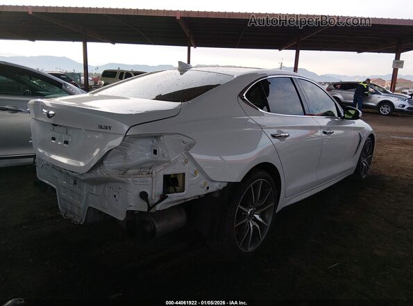 KMTG74LE6MU073169 2021 GENESIS G70 White Trasero derecho