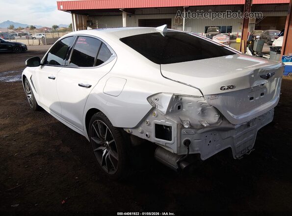 KMTG74LE6MU073169 2021 GENESIS G70 White Trasero izquierdo