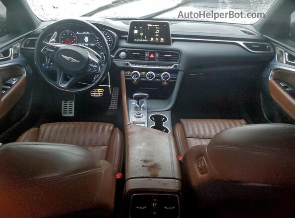 KMTG74LE7LU057383 2020 GENESIS G70 Blue წინა პანელის ხედი