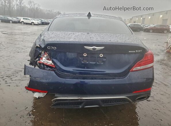 KMTG74LE7LU057383 2020 GENESIS G70 Blue უკანა ხედი