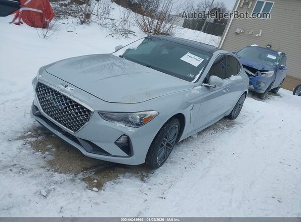 KMTG74LEXKU031746 2019 GENESIS G70 Blue Front left