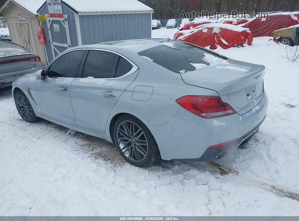 KMTG74LEXKU031746 2019 GENESIS G70 Blue Rear left