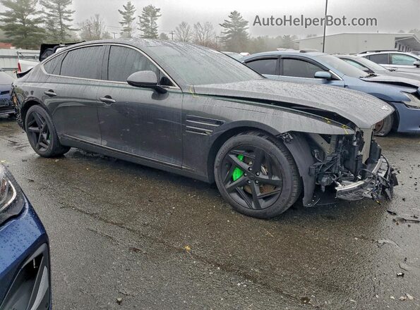 KMTGA4SC1RU246735 2024 GENESIS G80 Gray Przód prawy