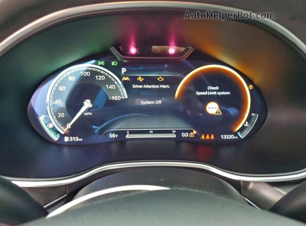 KMTGA4SC1RU246735 2024 GENESIS G80 Gray Widok zestawu wskaźników