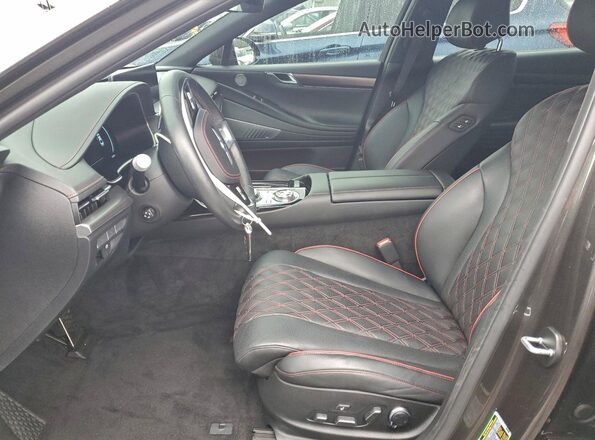 KMTGA4SC1RU246735 2024 GENESIS G80 Gray Widok wnętrza z przodu