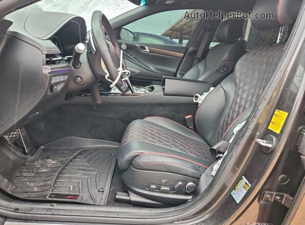 KMTGA4SC6PU159622 2023 GENESIS G80 Gray Widok wnętrza z przodu