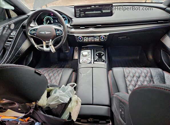 KMTGA4SC6PU159622 2023 GENESIS G80 Gray Widok deski rozdzielczej