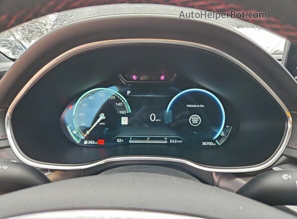 KMTGA4SC6PU159622 2023 GENESIS G80 Gray Widok zestawu wskaźników