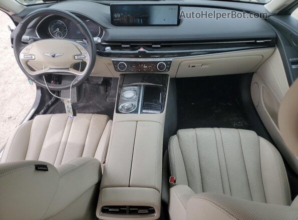 KMTGB4SC2MU046288 2021 GENESIS G80 Black Widok deski rozdzielczej