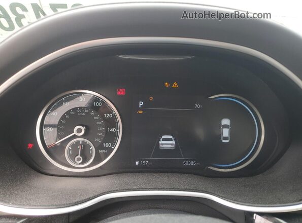 KMTGB4SC2MU046288 2021 GENESIS G80 Black Widok zestawu wskaźników