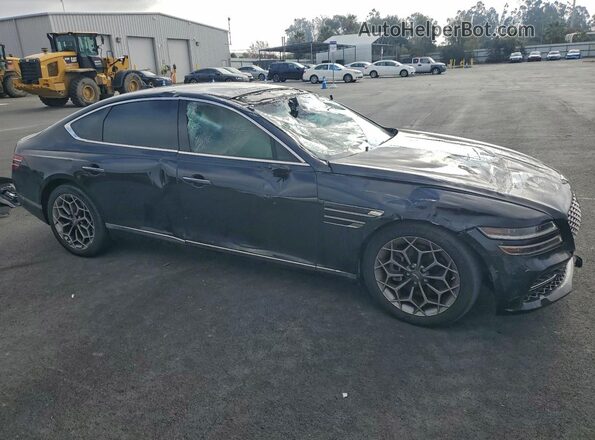 KMTGB4SC3PU149482 2023 GENESIS G80 Черный Передняя правая четверть