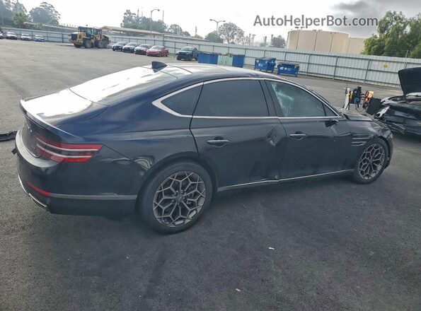 KMTGB4SC3PU149482 2023 GENESIS G80 Черный Задняя правая четверть