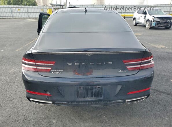 KMTGB4SC3PU149482 2023 GENESIS G80 Черный Вид сзади