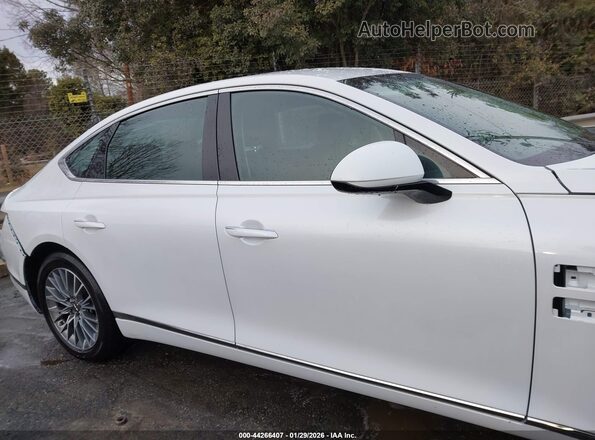 KMTGB4SC5PU150892 2023 GENESIS G80 White Vista interior de 360 grados