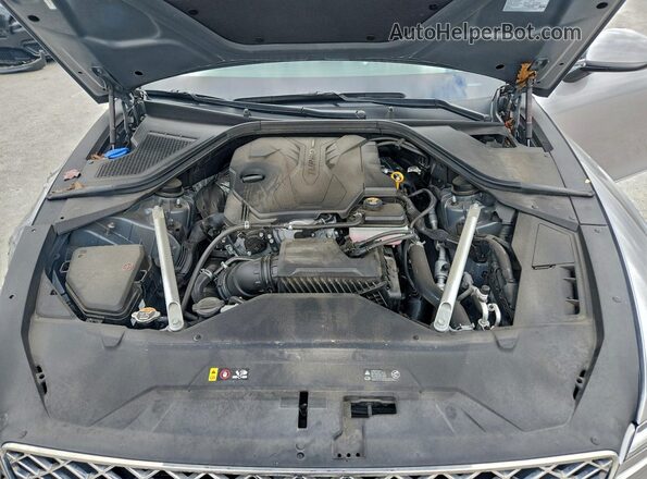 KMTGB4SC6MU082565 2021 GENESIS G80 Gray უკანა სალონის ხედი