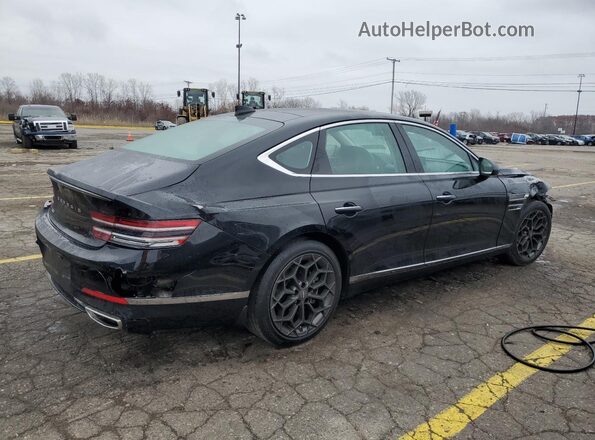 KMTGB4SC8MU046540 2021 GENESIS G80 Black უკანა მარჯვენა