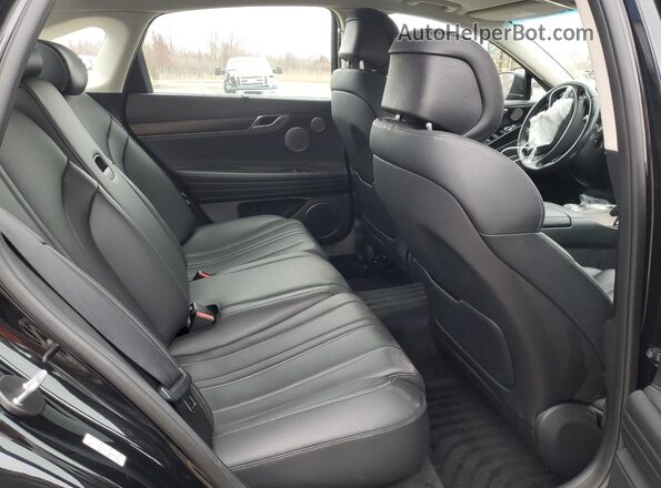 KMTGB4SC8MU046540 2021 GENESIS G80 Black უკანა სავარძლების ხედი