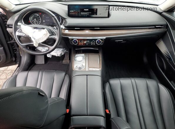 KMTGB4SC8MU046540 2021 GENESIS G80 Black წინა პანელის ხედი