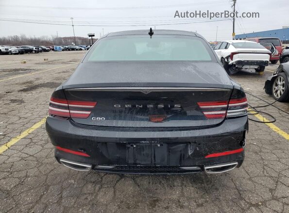 KMTGB4SC8MU046540 2021 GENESIS G80 Black უკანა ხედი