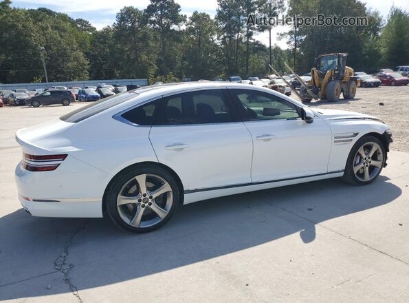 KMTGC4SD1MU048345 2021 GENESIS G80 White Հետևի աջ