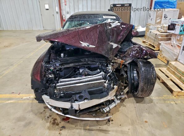 KMTGC4SD5MU048185 2021 GENESIS G80 Burgundy Front view
