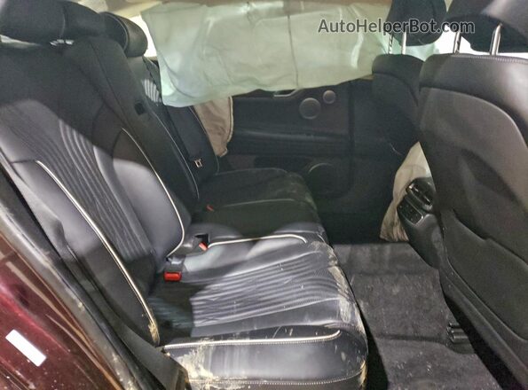 KMTGC4SD5MU048185 2021 GENESIS G80 Burgundy Rear seats view