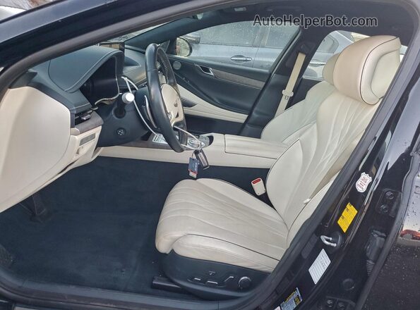 KMTGE4S13PU005226 2023 GENESIS G80 Черный Вид салона спереди