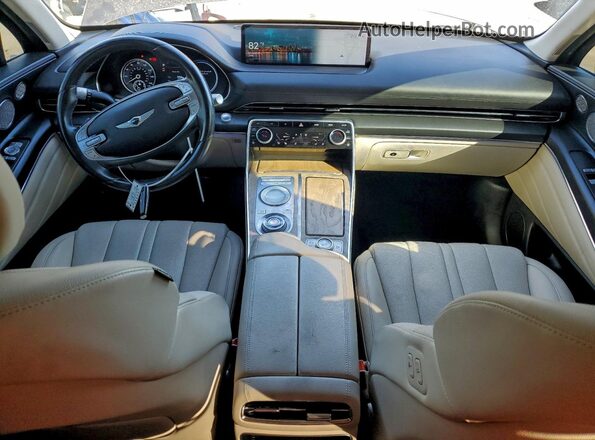 KMUHB4SB7MU035679 2021 GENESIS GV80 Gray წინა პანელის ხედი