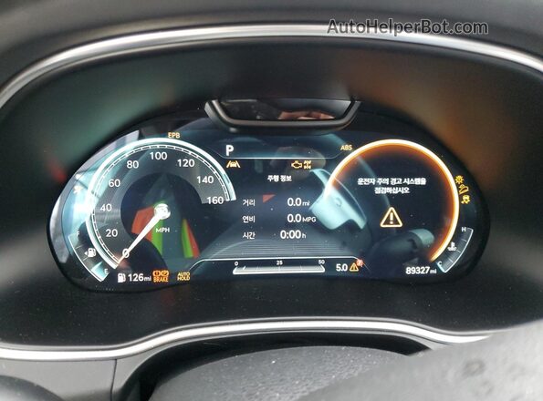 KMUHBDSB5PU120959 2023 GENESIS GV80 Blue Սարքավորումների վահանակի տեսք