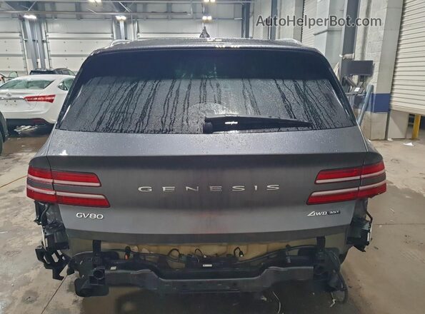 KMUHCESC0MU049032 2021 GENESIS GV80 Gray Rear view