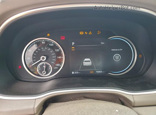 KMUHCESC1MU052439 2021 GENESIS GV80 Gray Вид щитка приладів