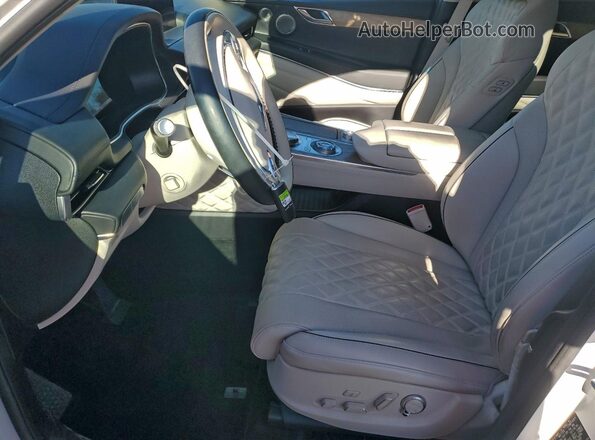 KMUHCESC2PU127055 2023 GENESIS GV80 White Vista interior delantera