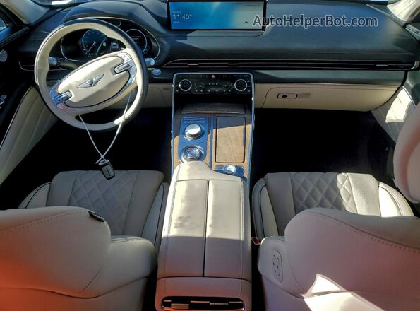 KMUHCESC2PU127055 2023 GENESIS GV80 White Vista del salpicadero