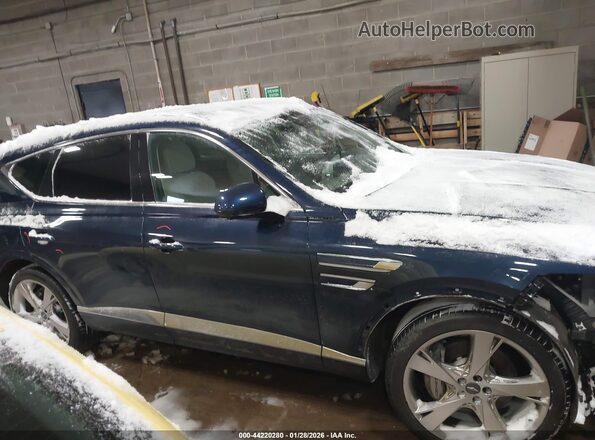KMUHCESC5MU046871 2021 GENESIS GV80 Blue უკანა სალონის ხედი