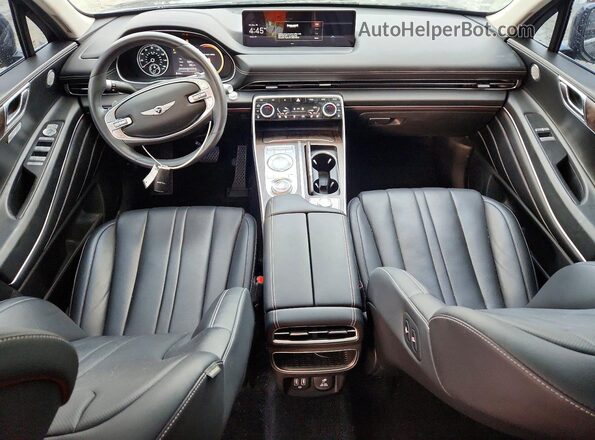 KMUHCESC6NU076334 2022 GENESIS GV80 Blue Dashboard view