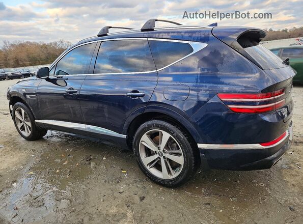 KMUHCESC6NU076334 2022 GENESIS GV80 Blue Rear left